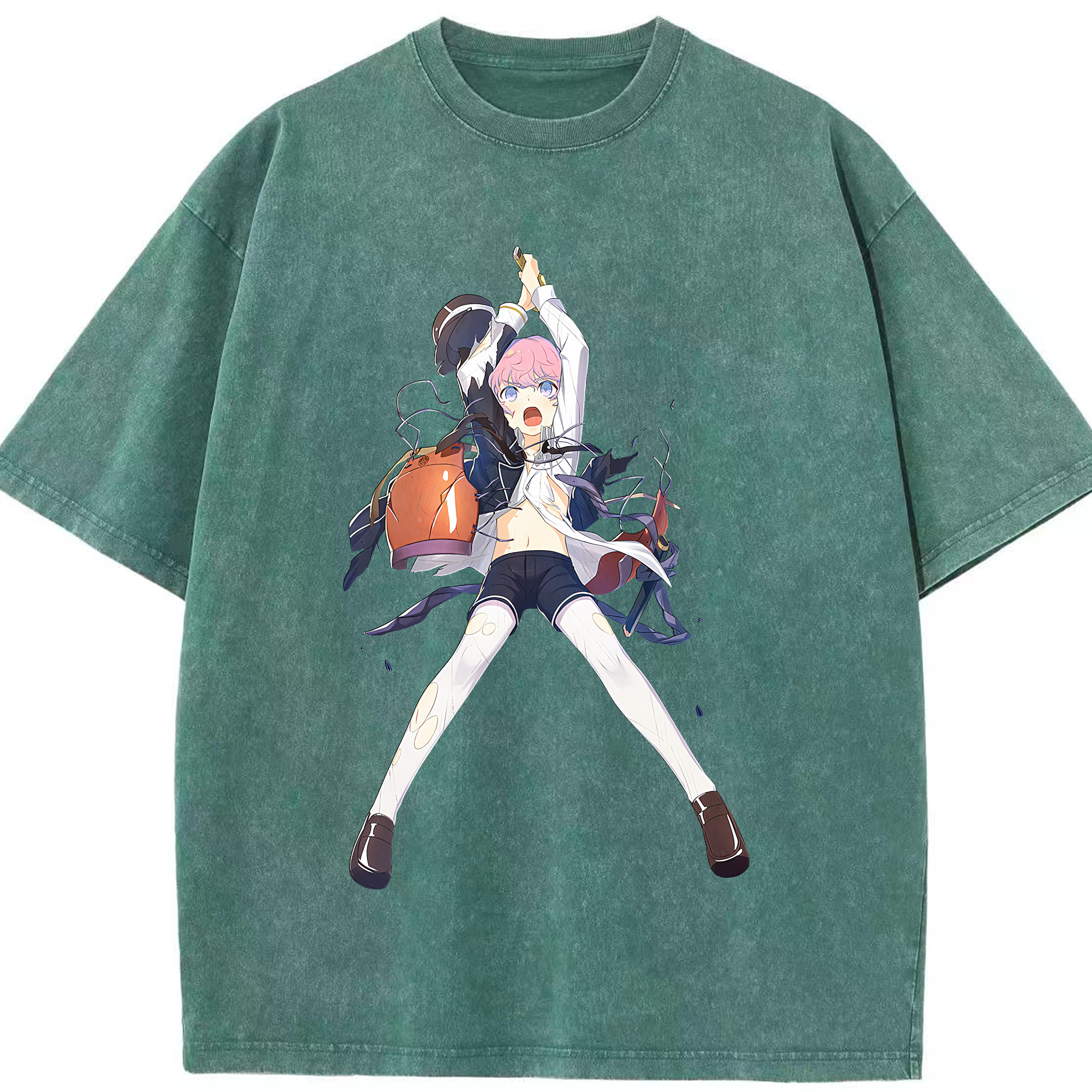 （画像用） 刀剣乱舞 Touken Ranbu 綿100% ヴィンテージ風 半袖Tシャツ（フロントプリント）